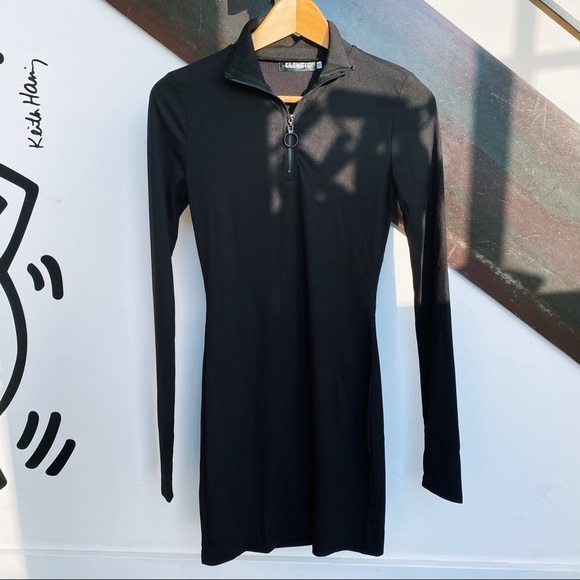 Quarter Zip Knit Dress - Picture 2 of 3